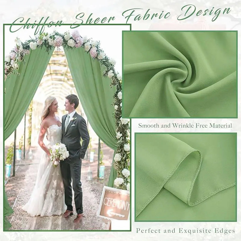 Voilage Arche de Mariage en Mousseline, 70 cm de Large, vue complémentaire 2
