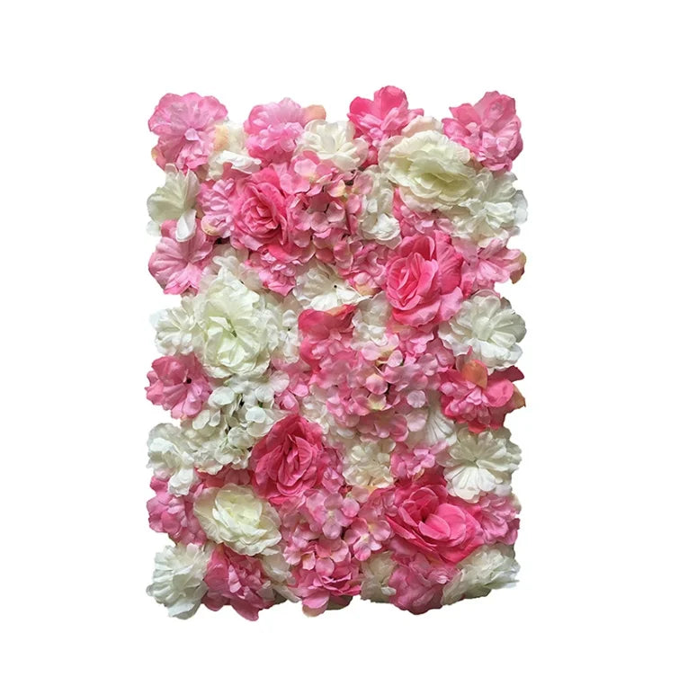 Mur de Fleurs Artificielles, Panneau Haute Densité 60 × 40 cm, 22 Coloris