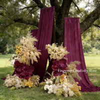Drapé d'Arche de Mariage Sans Plis, 8 Coloris, 3 à 10 m de Long