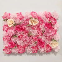 Mur de Fleurs Artificielles, Panneau Haute Densité 60 × 40 cm, 22 Coloris