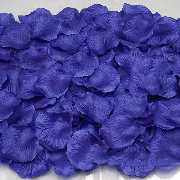 Pétales de Rose Artificiels, coloris bleu roi