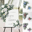 Fleurs pour Panneau de Bienvenue Mariage, Duo de Compositions, 4 Coloris