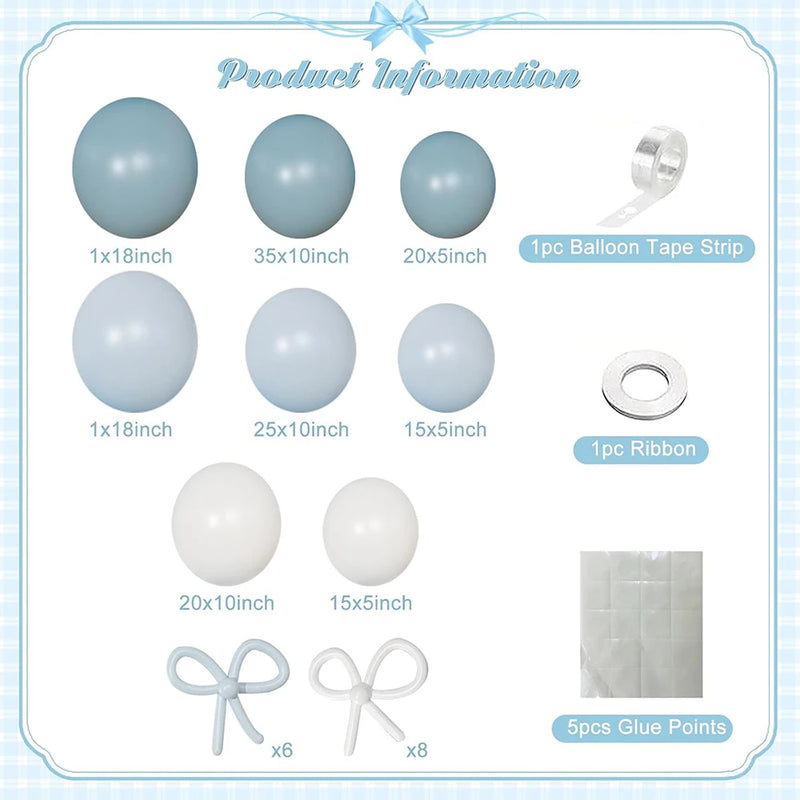 Kit Arche de Ballons Bleu Poussière, vue complémentaire 5