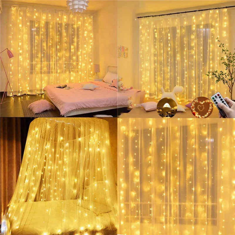 Rideau Lumineux LED avec Télécommande, 100 à 600 LED, vue complémentaire 6