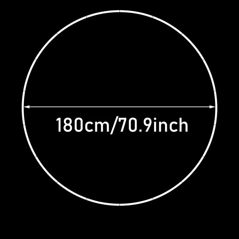Anneau Rond pour Arche de Ballons, Plastique Blanc, diamètre 180 cm