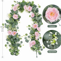 Fleurs pour Arche de Mariage, coloris rose