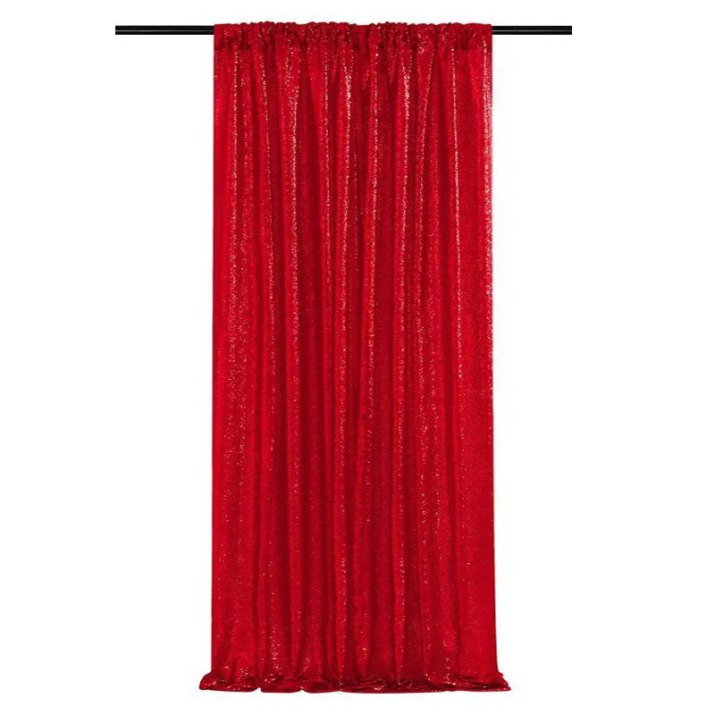 Toile de Fond Sequins Mariage, Panneau 60 × 240 cm, coloris rouge
