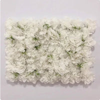 Mur de Fleurs Artificielles, Panneau Haute Densité 60 × 40 cm, 22 Coloris