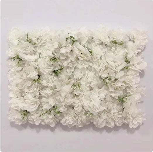 Mur de Fleurs Artificielles, Panneau Haute Densité 60 × 40 cm, 22 Coloris