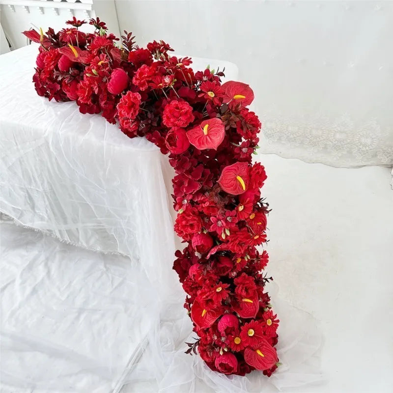 Fleurs pour Arche de Mariage, coloris rouge