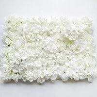 Mur de Fleurs Artificielles, coloris blanc pur