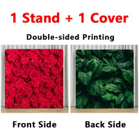 Fond de Photocall Double Face en Aluminium, 243 x 243 cm, 20 Motifs Recto Verso