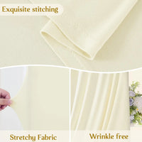 Housse d'Arche de Mariage Drapée Effet Rideau, 10 Coloris, 5 Tailles