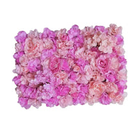 Mur de Fleurs Artificielles, coloris rose fuchsia