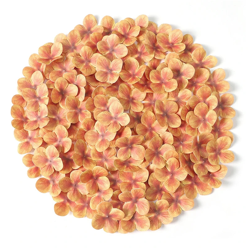Pétales d'Hortensia Artificiels en Soie 4,5 cm, Lot de 50 à 200, 11 Coloris