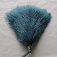 Pampa Artificielle Décorative, 10, 15 ou 20 Tiges de 36 cm, coloris bleu canard