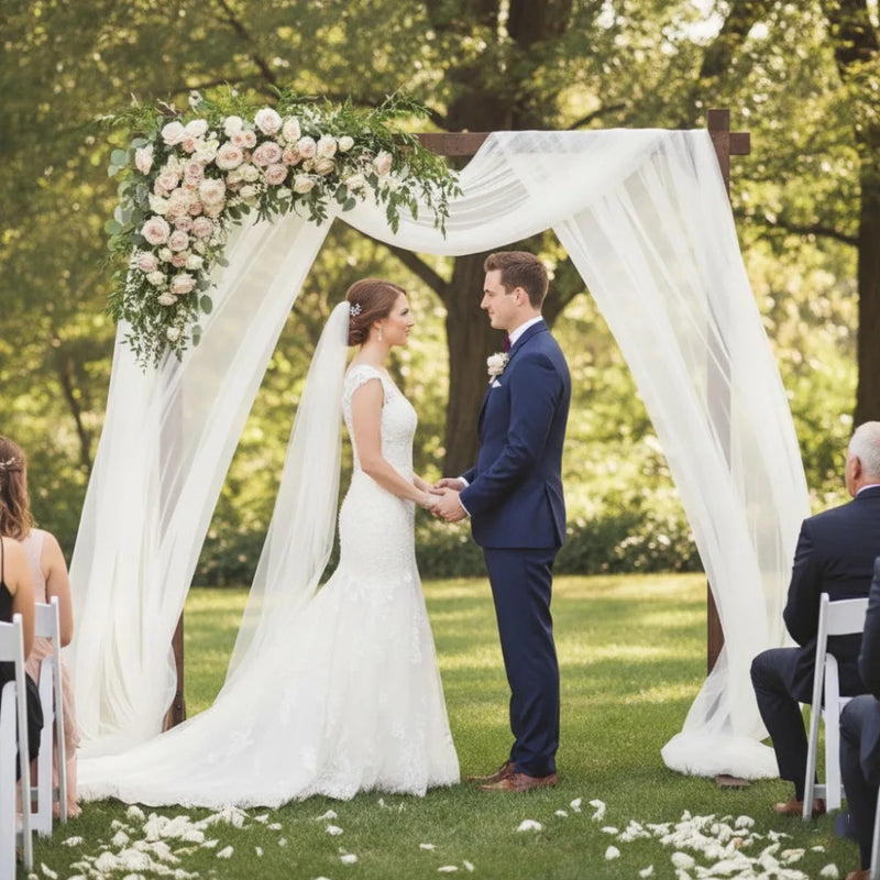 Arche de Mariage en Bois Champêtre, Portique de 220 x 215 cm, vue complémentaire 2