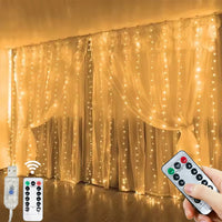 Rideau Lumineux LED USB 5 V Décor de Cérémonie, coloris blanc chaud