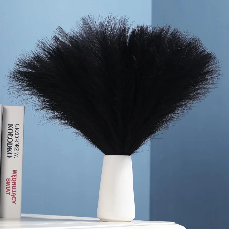 Pampa Artificielle Noire, Lot de 10 Tiges de 55 cm, vue d'ensemble