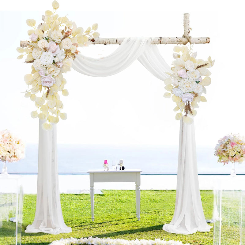 Fleurs et Voilages pour Arche de Mariage, vue complémentaire 2