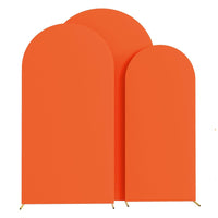 Housse d'Arche de Mariage en Spandex, coloris orange