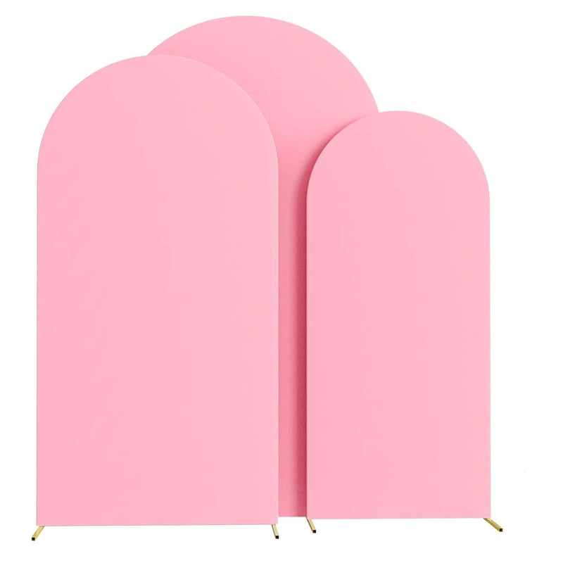 Housse d'Arche de Mariage en Spandex, coloris rose clair
