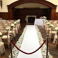 Tapis d'Allée de Mariage Blanc, 150 cm de Large, 3 à 15 m