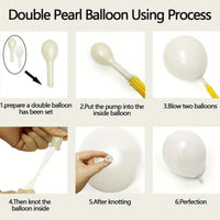 Kit Arche de Ballons Blanc Perlé, 122 Pièces, vue complémentaire 3