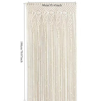 Rideau en Macramé Bohème pour Porte et Fond de Mariage, 6 Tailles de 90 à 130 cm