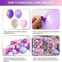 Kit Arche de Ballons Lilas et Rose avec 2 Papillons, vue complémentaire 5