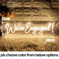 Néon Mariage Mural, 10 Phrases dont « Better Together », 11 Couleurs