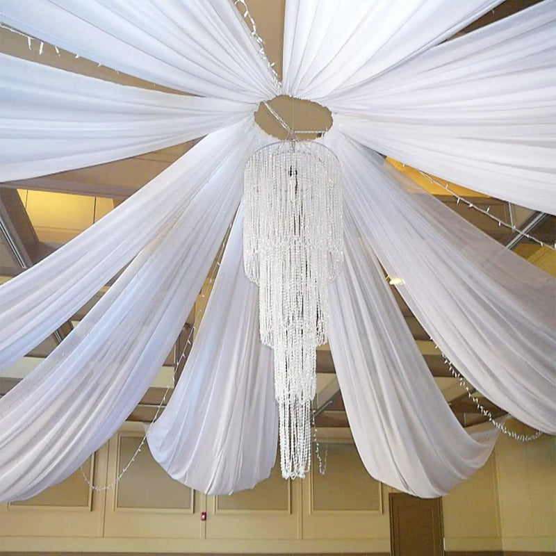 Voilage Plafond Mariage en Chiffon, vue complémentaire 2