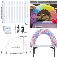 Structure d'Arche de Ballons de Table Réglable, 120 à 180 cm, vue d'ensemble