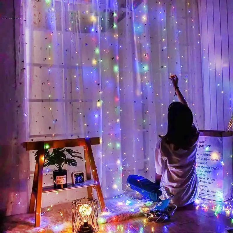 Rideau Lumineux LED USB à 8 Modes, vue d'ensemble