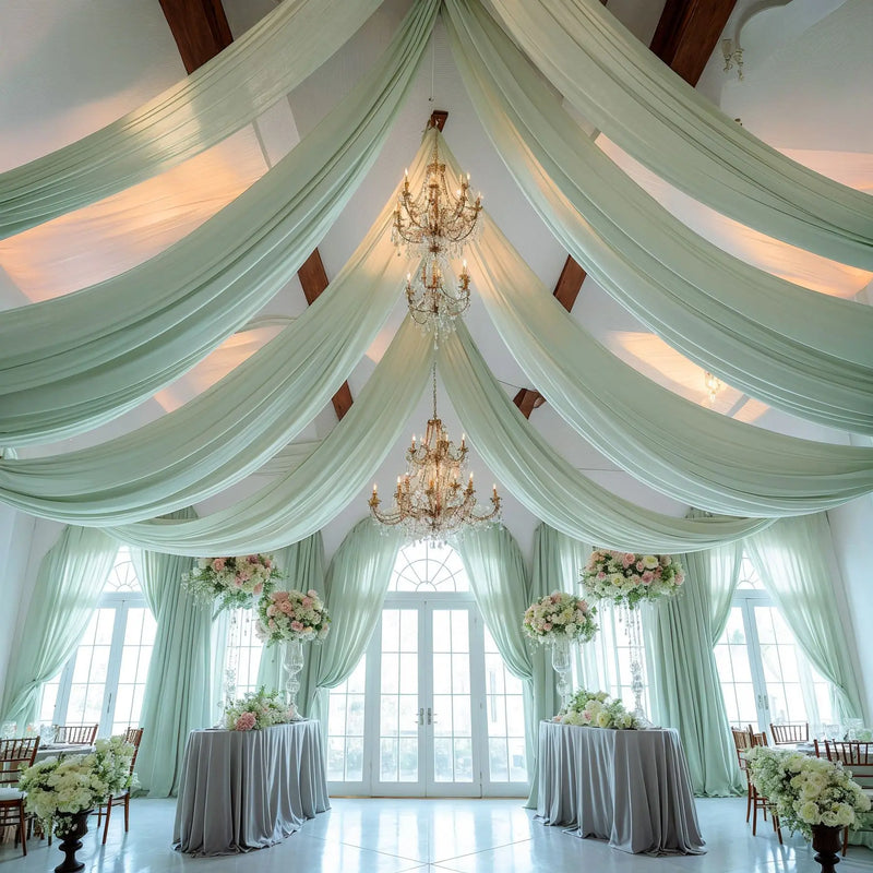 Voilage Plafond Mariage en Chiffon, vue complémentaire 3