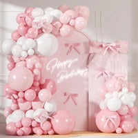 Kit Arche de Ballons Rose Pastel et Blanc, rose pastel et blanc, modèle A
