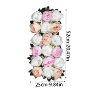 Mur de Fleurs Artificielles, Panneau de Pivoines 52 × 25 cm, vue complémentaire 4