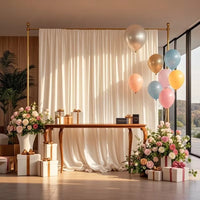 Rideau Satin Brillant pour Fond de Cérémonie, 140 cm de Large, vue complémentaire 2