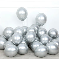 Kit Arche de Ballons Bleu Ciel, Blanc et Argent, 153 Pièces, vue complémentaire 5