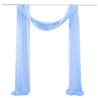 Voilage Chiffon pour Arche de Mariage, 75 cm de Large, coloris bleu ciel