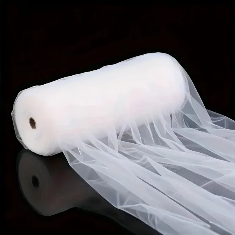 Rouleau de Tulle pour Arche de Mariage, 30 cm × 50 m, Blanc, coloris blanc