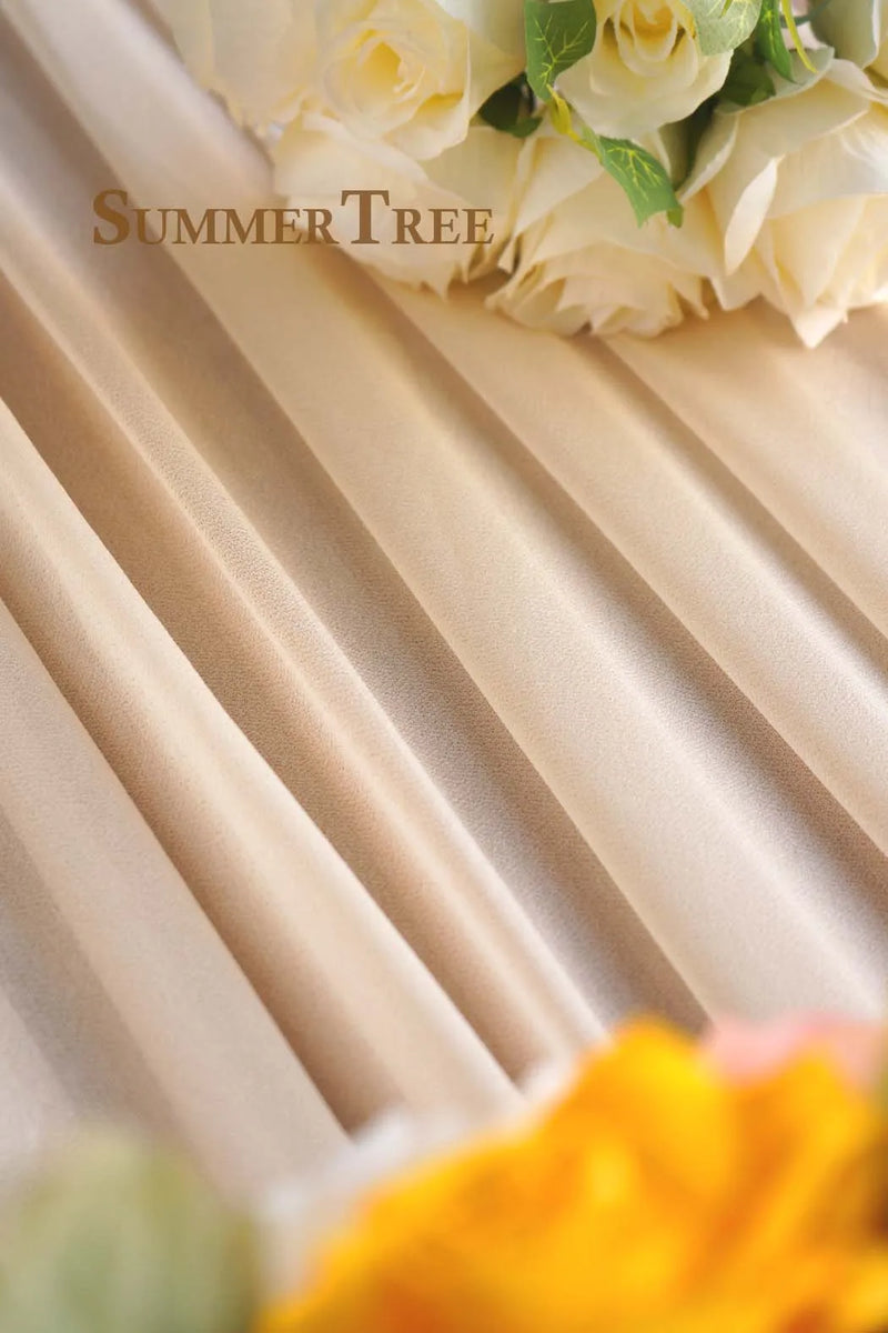 Voilage pour Arche de Mariage en 20 Coloris, coloris beige rosé