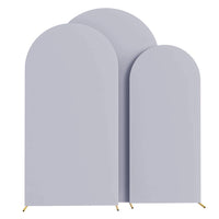Housse d'Arche de Mariage en Spandex, coloris gris clair