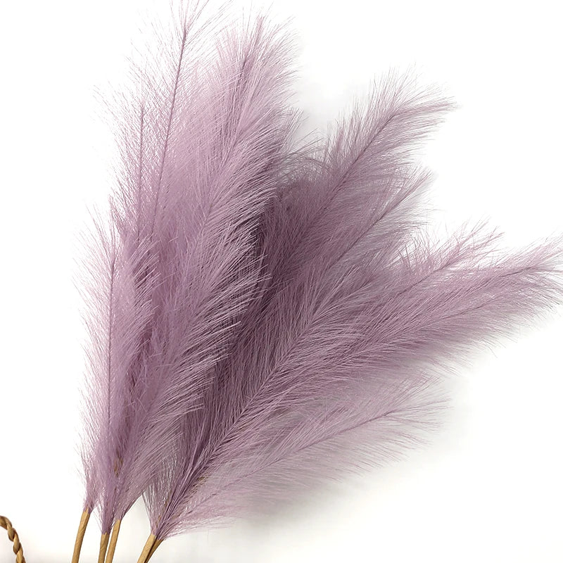 Herbe de la Pampa Artificielle, 90 ou 120 cm, coloris mauve