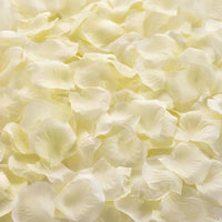Pétales de Rose Artificielles de Mariage, 100 à 2000 Pétales, coloris ivoire