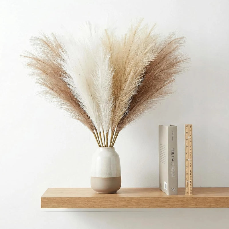 Pampa artificielle boho, lot de 10 ou 30 tiges de 55 cm