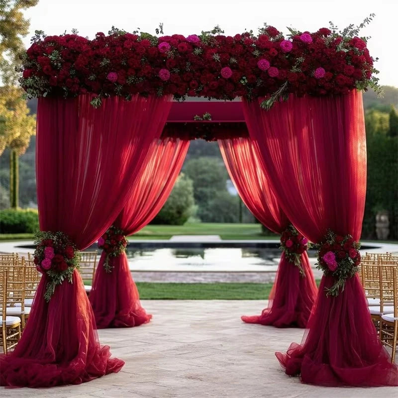 Voilage Arche de Mariage Transparent, 75 cm × 6 m, vue complémentaire 3