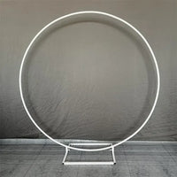 Arche de Mariage Ronde en Fer, Deux Pieds ou Base Rectangulaire, 100 à 250 cm