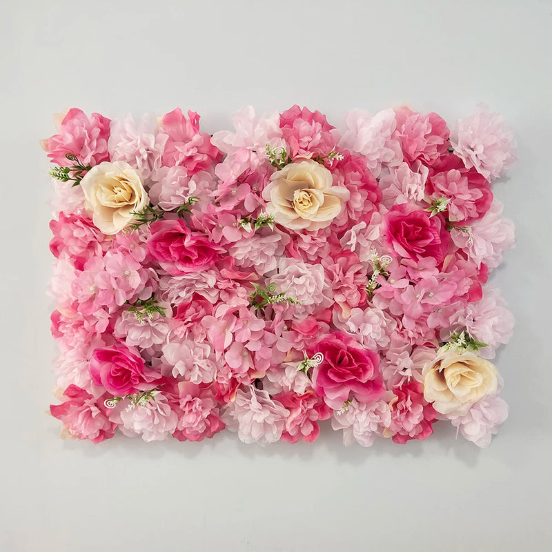 Mur de Fleurs Artificielles, Panneau 40 × 60 cm à l'Unité, 28 Coloris