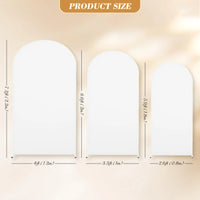 Housse d'Arche de Mariage Champagne en Spandex, Double Face, 2 Tailles